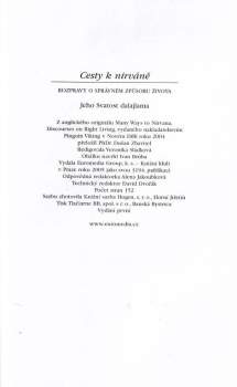 Cesty k nirváně : [rozpravy o správném způsobu života]