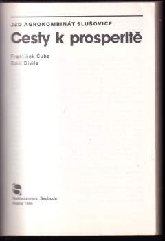 František Čuba: Cesty k prosperitě