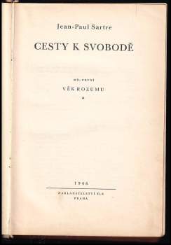 Jean-Paul Sartre: Cesty k svobodě
