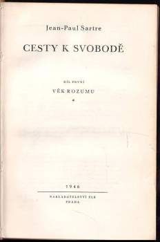 Jean-Paul Sartre: Cesty k svobodě