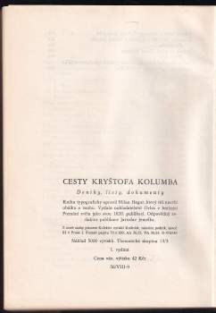Kryštof Kolumbus: Cesty Kryštofa Kolumba