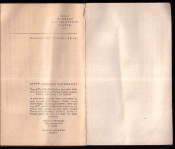 Karel Havlíček: Cesty moderní matematiky