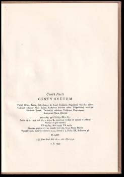 Čeněk Paclt: Cesty světem