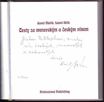 Kamil Mařík: Cesty za moravským a českým vínem
