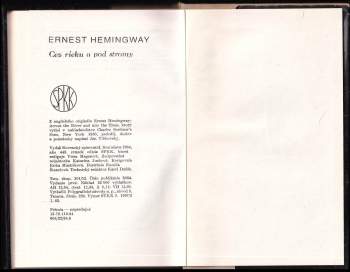 Ernest Hemingway: Cez rieku a pod stromy