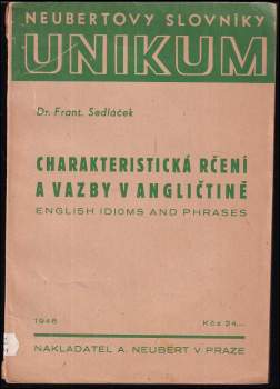 Charakteristická rčení a vazby v angličtině