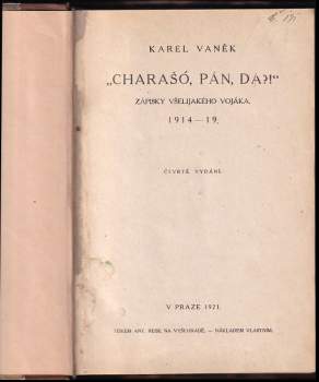 Karel Vaněk: Charašó pán, da?