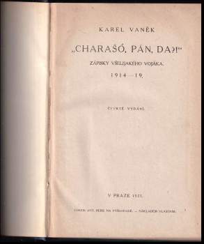 Karel Vaněk: Charašó pán, da?