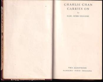 Earl Derr Biggers: Charlie Chan Carries On