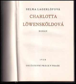 Selma Lagerlöf: Charlotta Löwensköldová : román