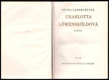 Selma Lagerlöf: Charlotta Löwensköldová - román