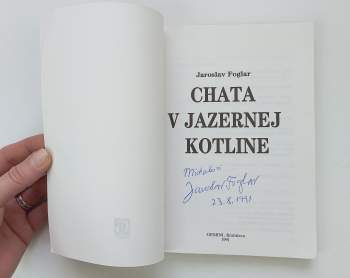 Jaroslav Foglar: Chata v Jazernej kotline