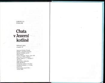 Jaroslav Foglar: Chata v Jezerní kotlině