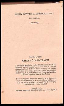 John Gunn: Chatrč v horách