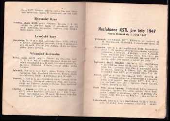 Alojz Lutonský: Chaty, utulne, noclaharne a podniky Klubu slovenskych turistov a lyziarov v roku 1947