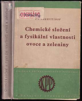 Chemické složení a fysikální vlastnosti ovoce a zeleniny