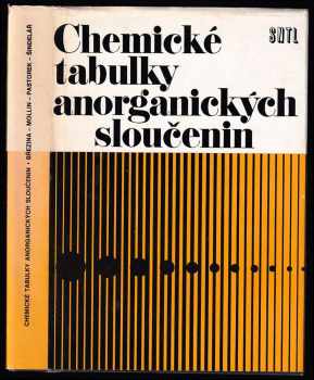Chemické tabulky anorganických sloučenin