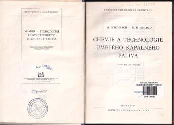Iosif Michajlovič Gojchrach: Chemie a technologie umělého kapalného paliva