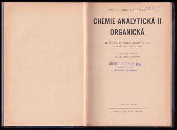 Vladimír Smeykal: Chemie analytická