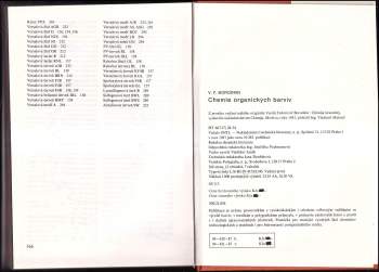 Vasilij Fedorovič Borodkin: Chemie organických barviv