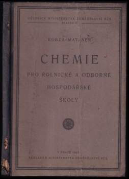 Chemie pro rolnické a odborné hospodářské školy