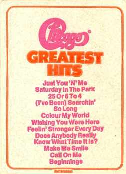 Chicago IX Chicago's Greatest Hits
