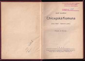 Jack London: Chicagská Komuna