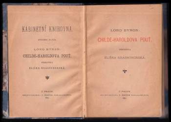 George Gordon Byron: Childe-Haroldova pouť