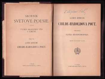 George Gordon Byron Byron: Childe-Haroldova pouť