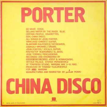 John Porter: China Disco