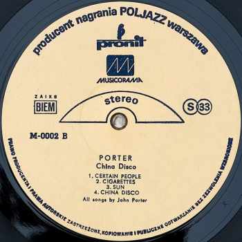 John Porter: China Disco