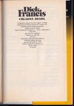 Dick Francis: Chladná zrada