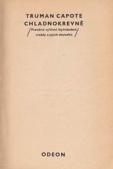 Truman Capote: Chladnokrevně