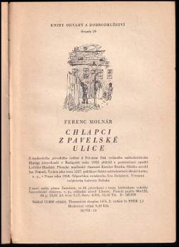 Ferenc Molnár: Chlapci z Pavelské ulice