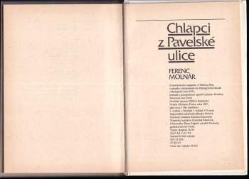Ferenc Molnár: Chlapci z Pavelské ulice