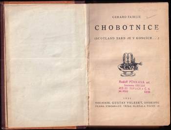 Gerard Luis Fairlie: Chobotnice