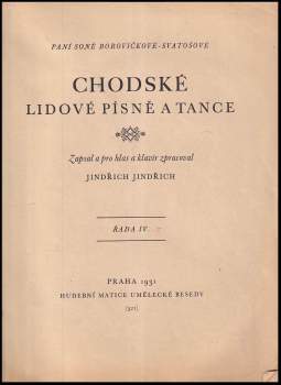 Chodské lidové písně a tance