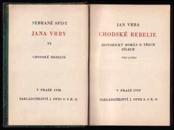 Jan Vrba: Chodské rebelie