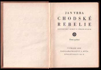 Jan Vrba: Chodské rebelie