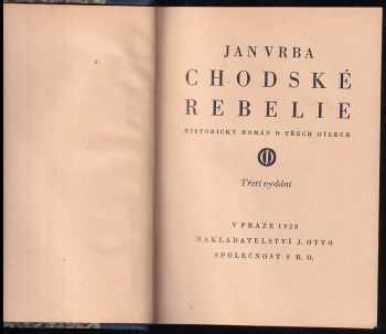 Jan Vrba: Chodské rebelie : Díl 1-3