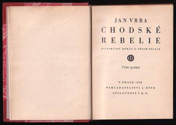 Jan Vrba: Chodské rebelie