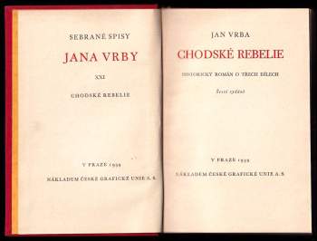 Jan Vrba: Chodské rebelie