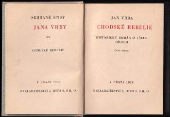 Jan Vrba: Chodské rebelie