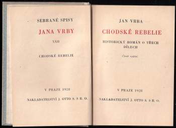 Jan Vrba: Chodské rebelie