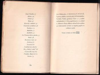 Antonín Klášterský: Chodský písně