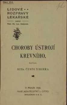Čeněk Šimerka: Choroby ústrojí krevního