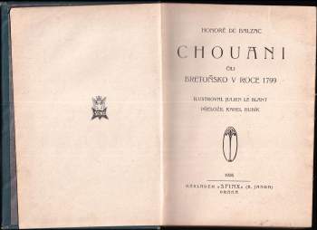Honoré de Balzac: Chouani, čili, Bretoňsko v roce 1799