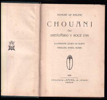 Honoré de Balzac: Chouani, čili, Bretoňsko v roce 1799