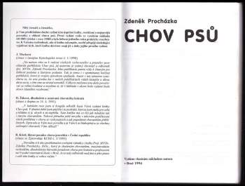 Zdeněk Procházka: Chov psů