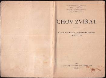 Jan Bureš: Chov zvířat